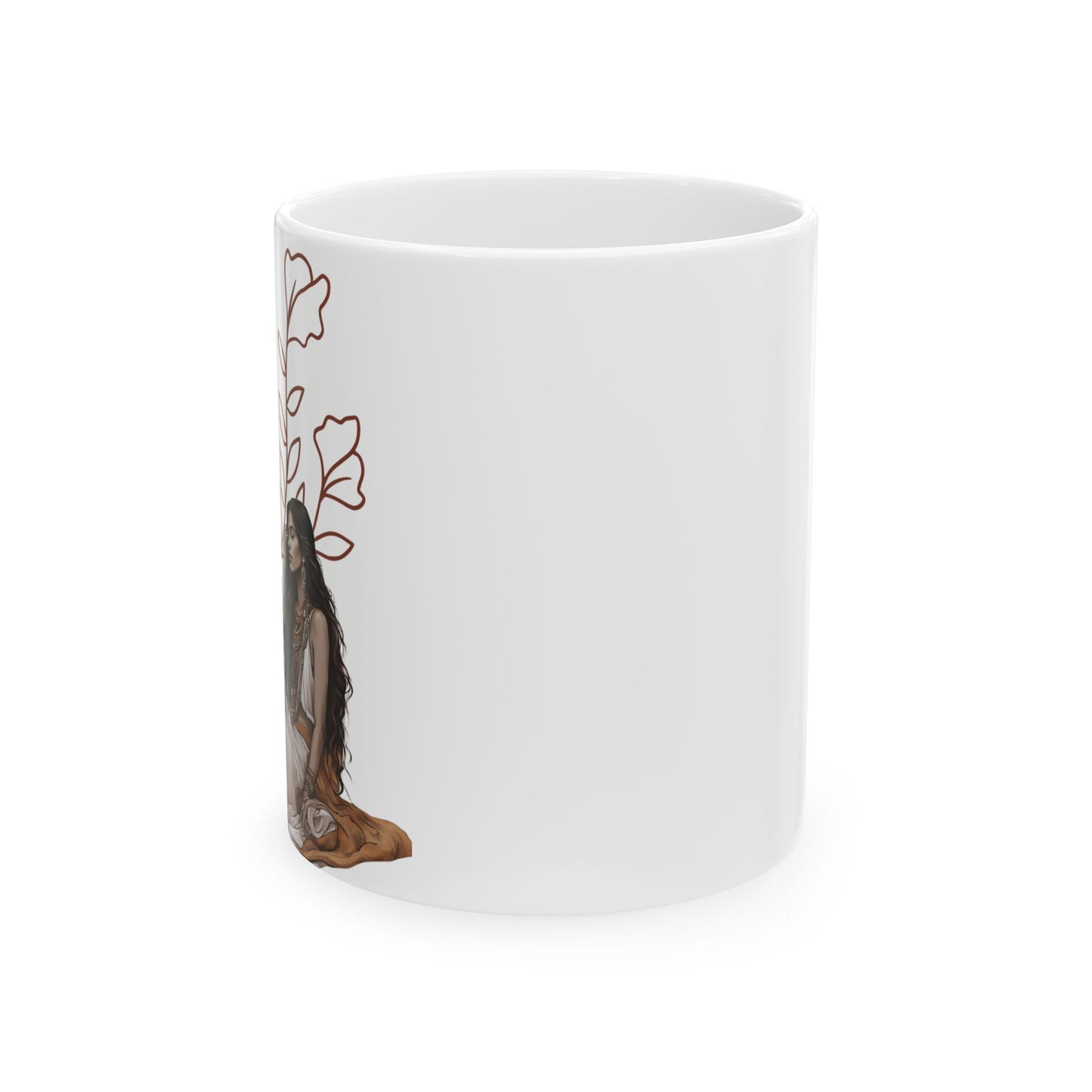 Hookah Bohemian Floral Ceramic Mug - 11oz