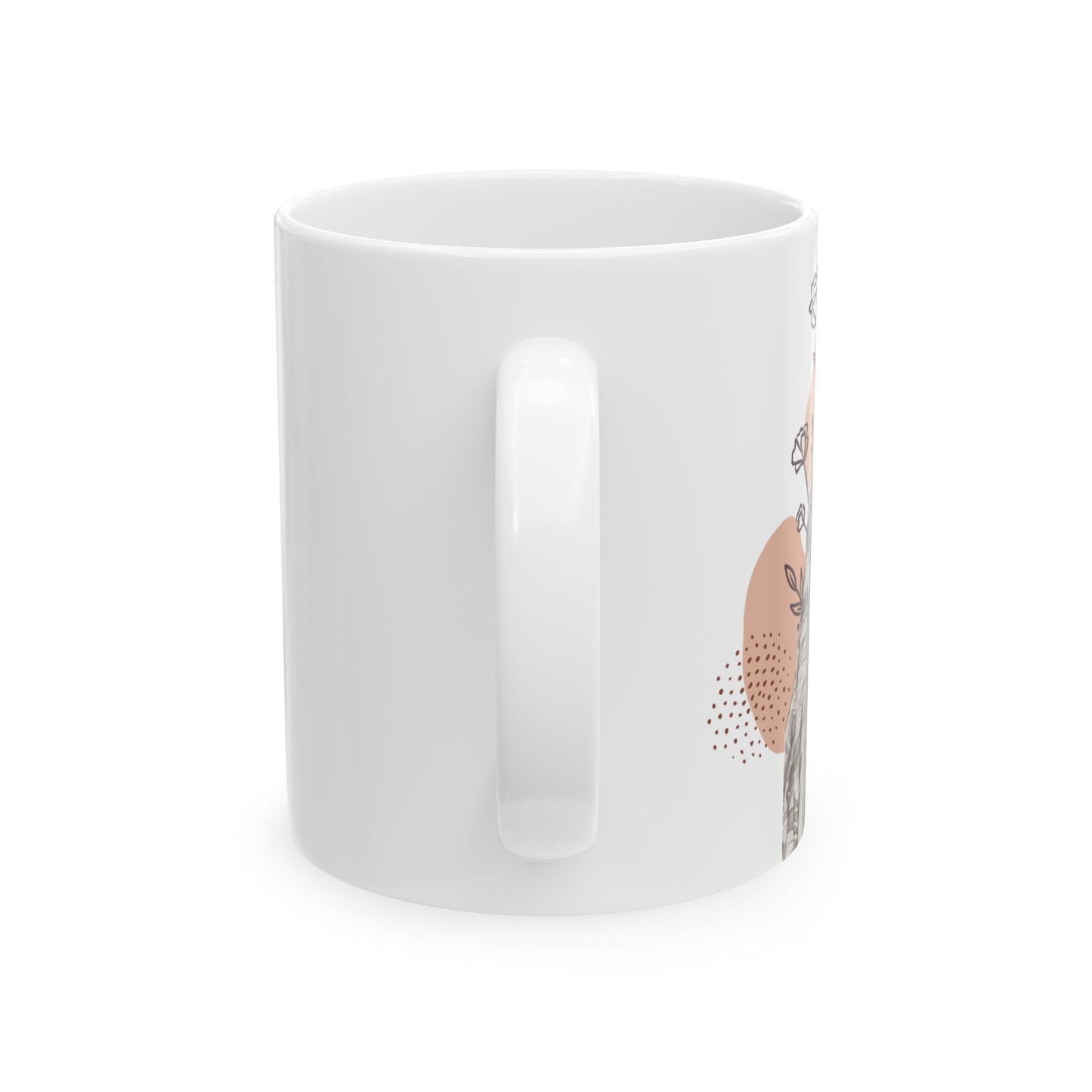 Boho Chic Desi Girl Ceramic Mug - 11oz