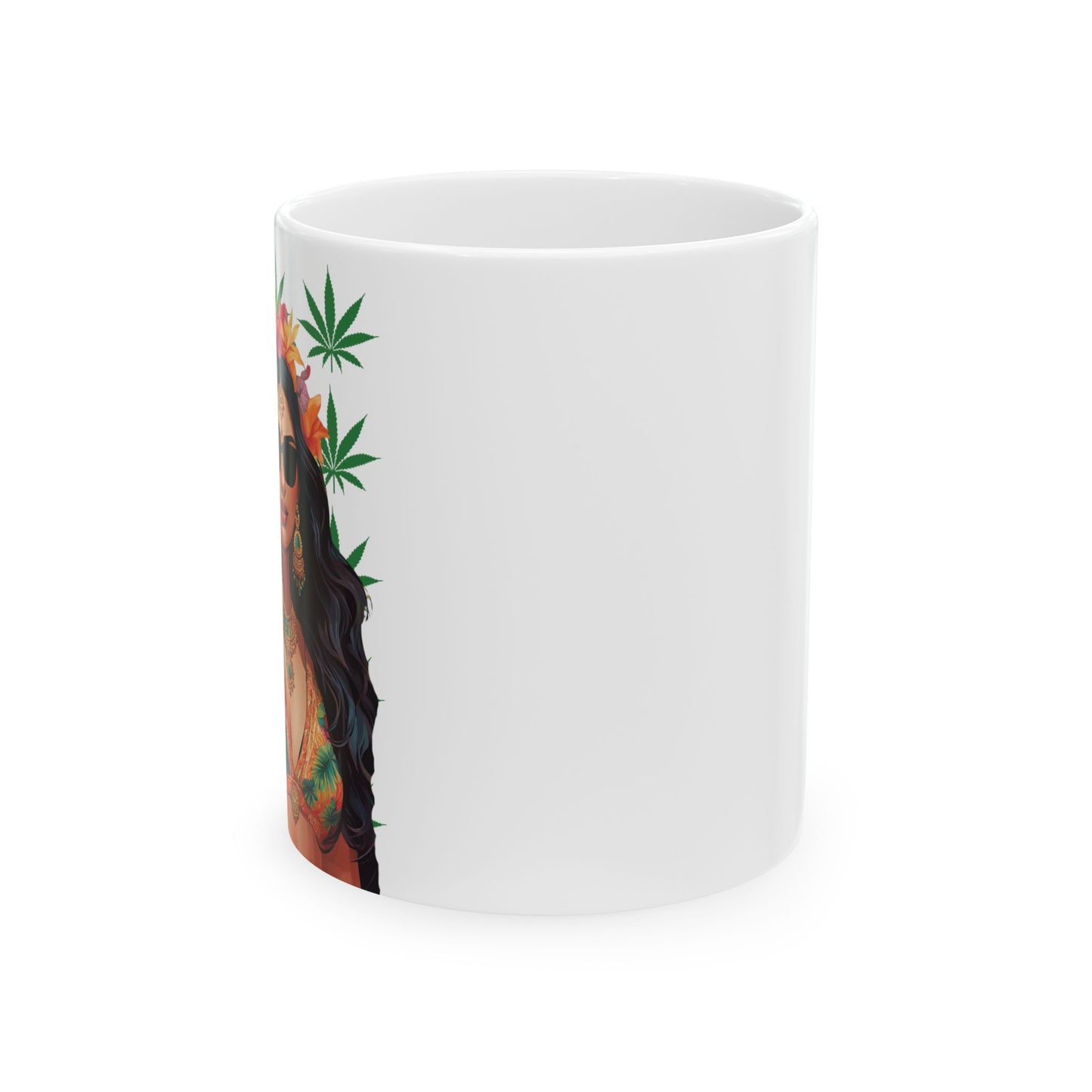 Paradise Desi Girl Ceramic Mug - 11oz