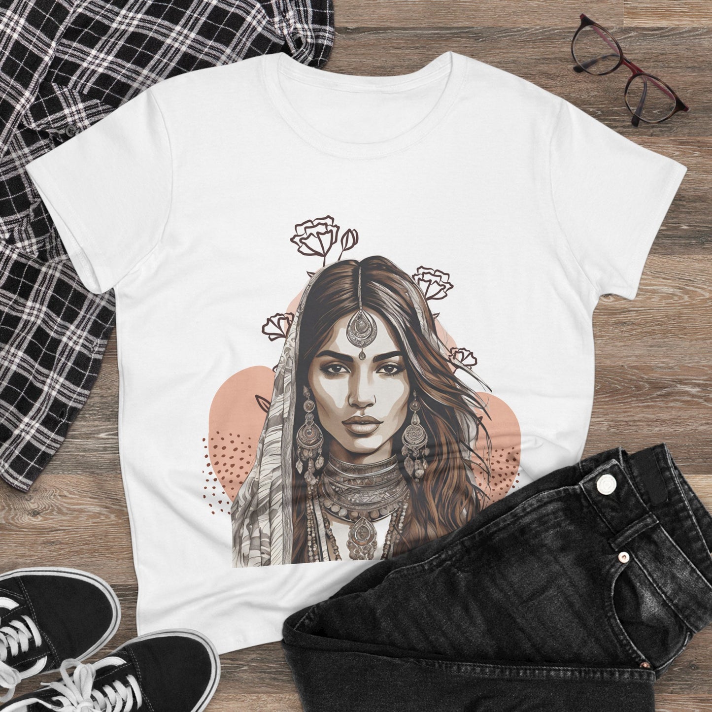 Desi Boho Goddess Women's Cotton Tee